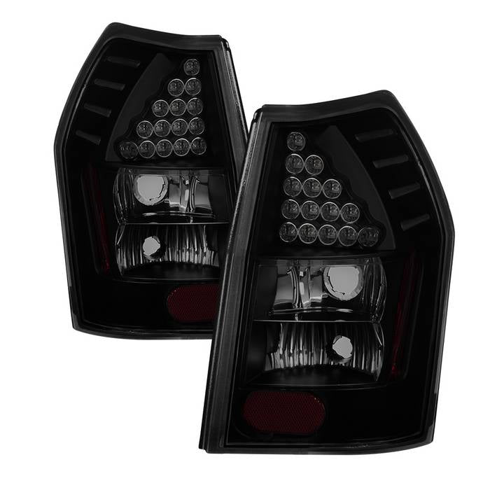 SPYDER xTune Dodge Magnum 05-08 LED Tail Lights - Black Smoked ALT-JH-DMAG05-LED-BSM 9036576