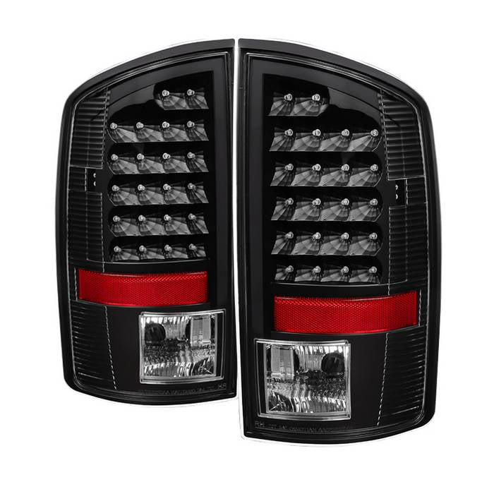 SPYDER Xtune Dodge Ram 02-06 1500 / Ram 2500/3500 03-06 LED Tail Light Black ALT-JH-DR02-LED-BK 5072979