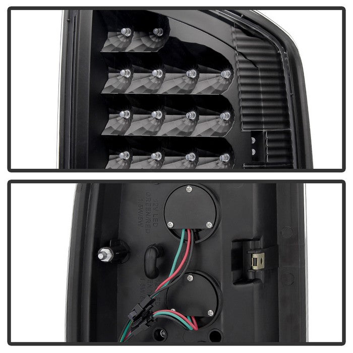 SPYDER Xtune Dodge Ram 02-06 1500 / Ram 2500/3500 03-06 LED Tail Light Black ALT-JH-DR02-LED-BK 5072979