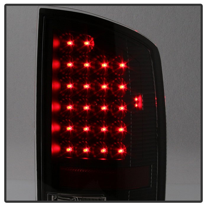 SPYDER Xtune Dodge Ram 02-06 1500 / Ram 2500/3500 03-06 LED Tail Light Black ALT-JH-DR02-LED-BK 5072979