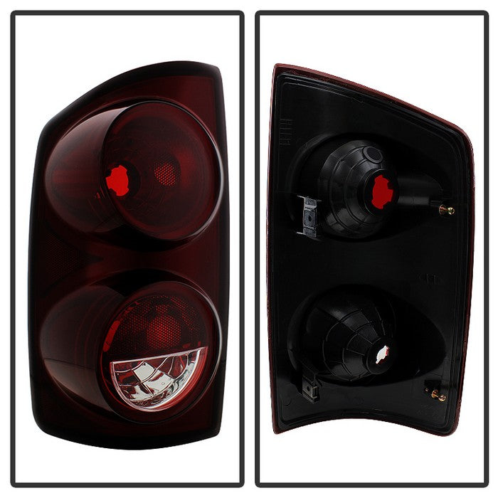 SPYDER Xtune Dodge Ram 1500 07-08 OEM Style Tail Lights -Red Smoked ALT-JH-DR07-OE-RSM 9034039