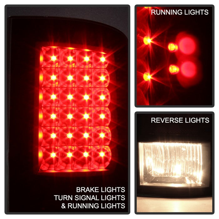 SPYDER Xtune Dodge Ram 1500 09-14 LED Tail Lights Incandescent Model Only Black Smoke ALT-JH-DR09-LED-BKSM 9025617