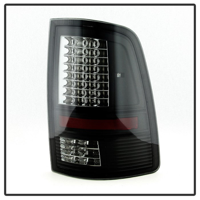 SPYDER xTune Dodge Ram 1500 09-14 - C Shape LED Tail Lights- Black Smoked ALT-JH-DR09-LED-CS-BSM 9036385
