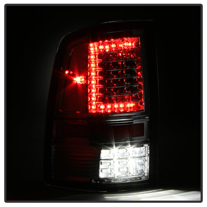 SPYDER xTune Dodge Ram 1500 09-14 - C Shape LED Tail Lights- Black Smoked ALT-JH-DR09-LED-CS-BSM 9036385