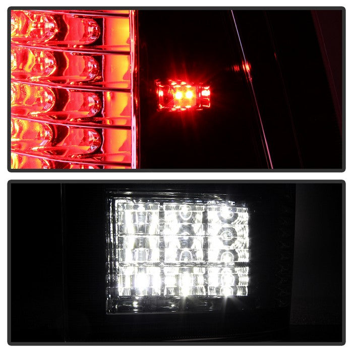 SPYDER xTune Dodge Ram 1500 09-14 - C Shape LED Tail Lights- Black Smoked ALT-JH-DR09-LED-CS-BSM 9036385