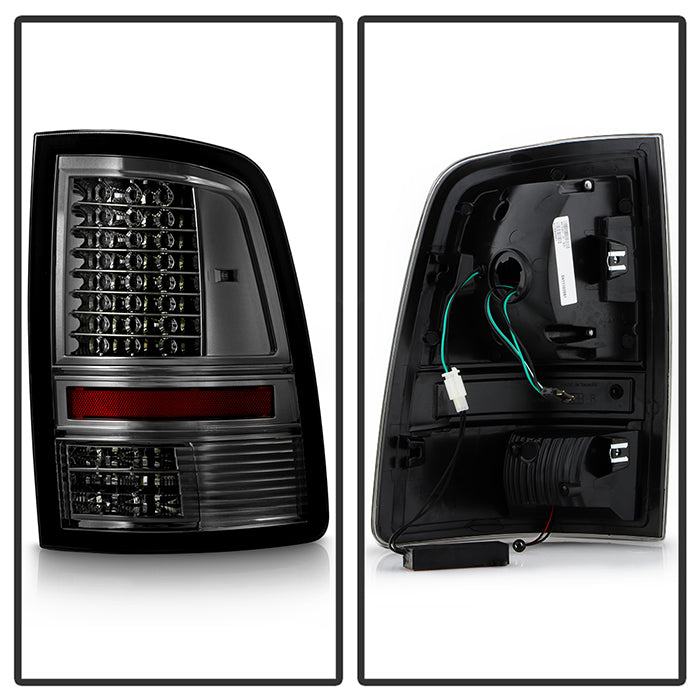 SPYDER xTune Dodge Ram 1500 09-14 - Incandescent Only C Shape LED Tail Lights- Smoked ALT-JH-DR09-LED-CS-SM 9036408