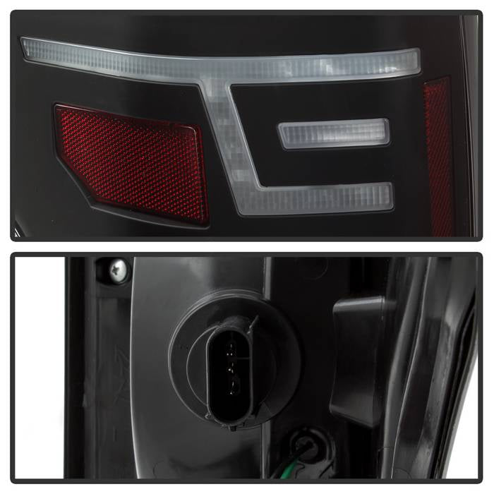SPYDER xTune 15-17 Ford F-150 (w/Blind Spot Sensor) LED Tail Lights - Black (ALT-JH-FF15015-LBLED-BK) 9043147