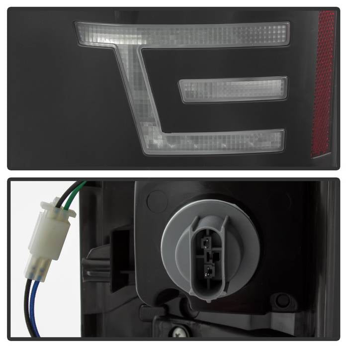 SPYDER xTune 15-17 Ford F-150 (w/Blind Spot Sensor) LED Tail Lights - Black (ALT-JH-FF15015-LBLED-BK) 9043147