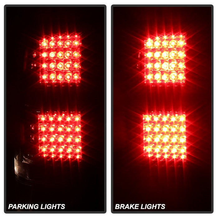 SPYDER Xtune GMC Sierra 07-13 (Not Fit 3500 Dually 4 Rear Wheels) LED Tail Lights Smoked ALT-JH-GS07-LED-SM 9034084
