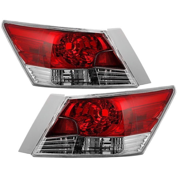 SPYDER 08-12 Honda Accord 4Dr OEM Style Tail Lights -Set - Red Clear (ALT-JH-HA084D-OE-RC) 9054693