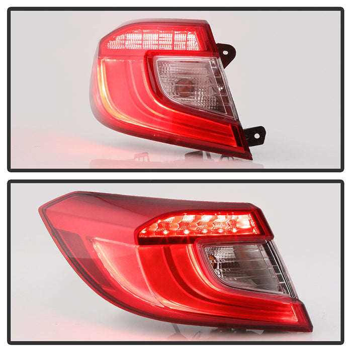 xTune Honda Accord 18-20 Red Clear Driver Side LED Tail Lights - OE Outer Left ALT-JH-HA18-OE-OL 9949173