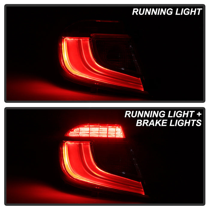 xTune Honda Accord 18-20 Red Clear Driver Side LED Tail Lights - OE Outer Left ALT-JH-HA18-OE-OL 9949173
