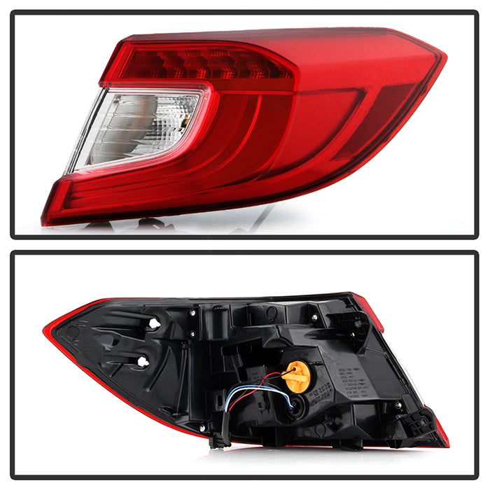 xTune Honda Accord 18-20 Red Clear Passenger Side LED Tail Lights - OE Outer Right ALT-JH-HA18-OE-OR 9949180