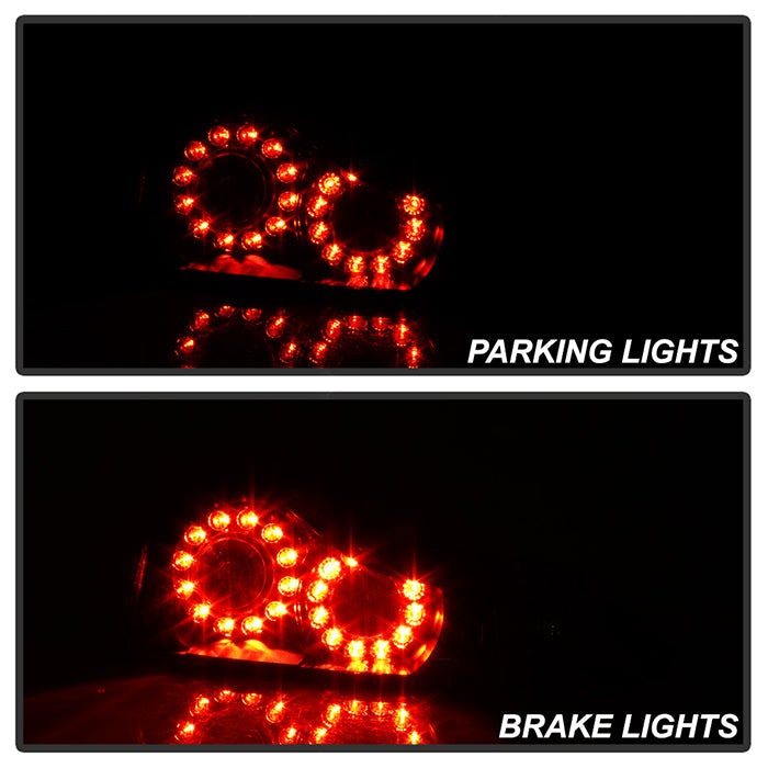 SPYDER 08-13 Infiniti G35 G37 Coupe Only / Q60 14-15 OEM Style Tail Lights - Black 9047534