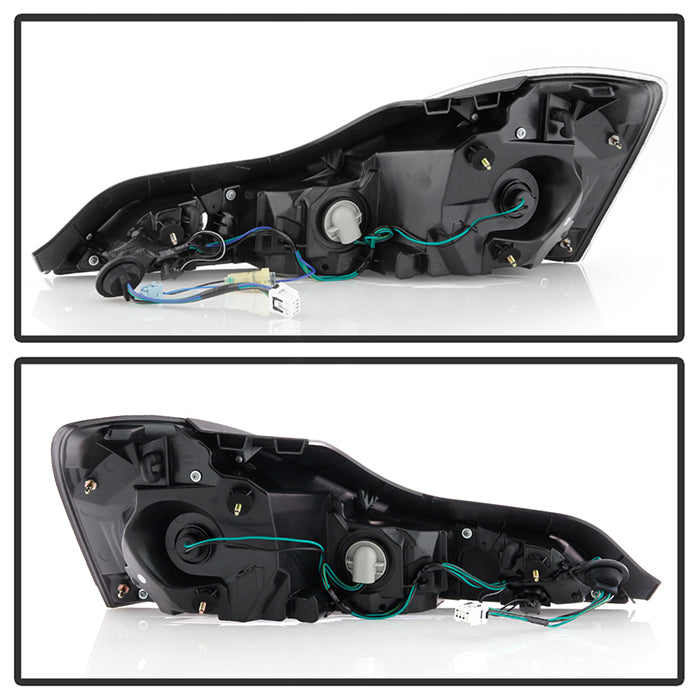 SPYDER 08-13 Infiniti G35 G37 Coupe Only / Q60 14-15 OEM Style Tail Lights - Black 9047534