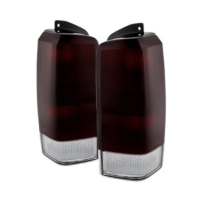 SPYDER Xtune Jeep Cherokee 1997-2001 OEM Style Tail Lights Red Smoked ALT-JH-JC97-OE-RSM 9029868