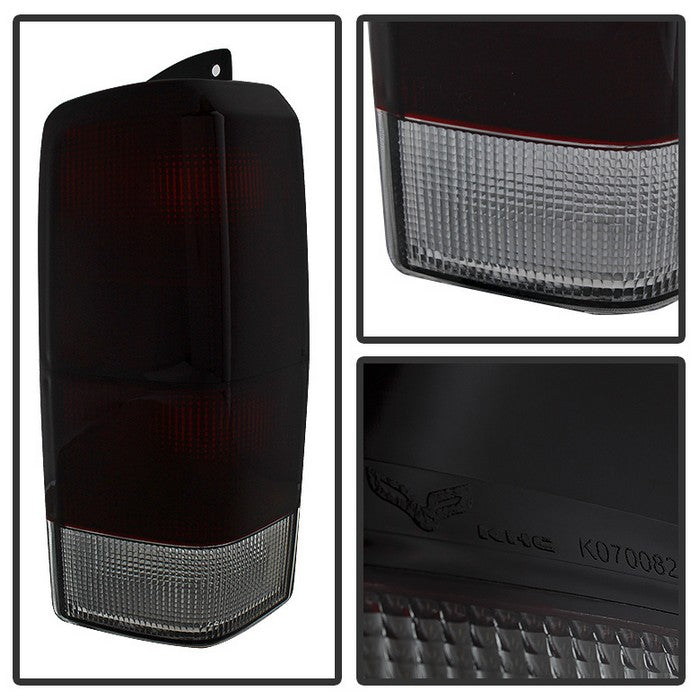 SPYDER Xtune Jeep Cherokee 1997-2001 OEM Style Tail Lights Red Smoked ALT-JH-JC97-OE-RSM 9029868