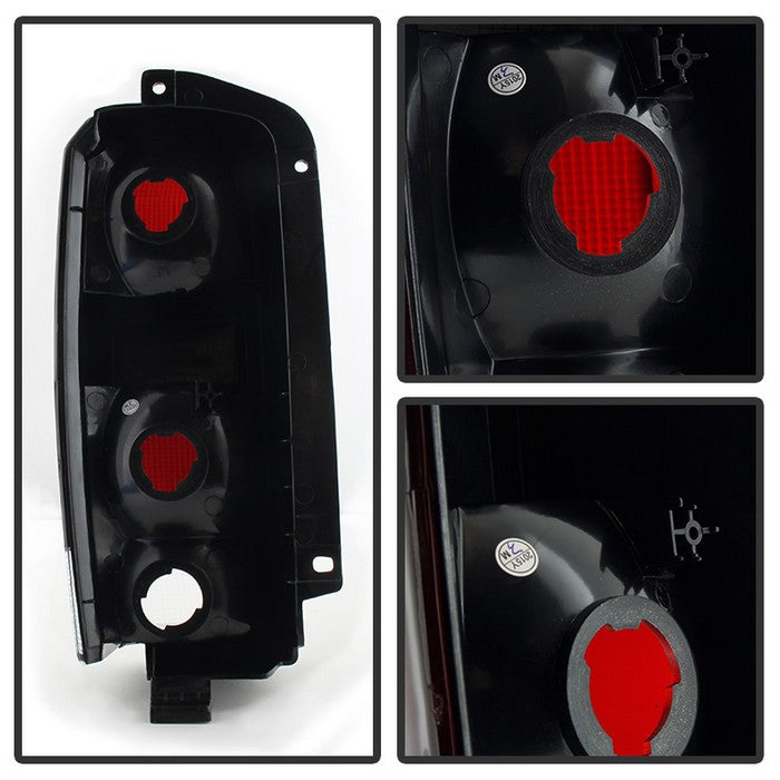 SPYDER Xtune Jeep Cherokee 1997-2001 OEM Style Tail Lights Red Smoked ALT-JH-JC97-OE-RSM 9029868
