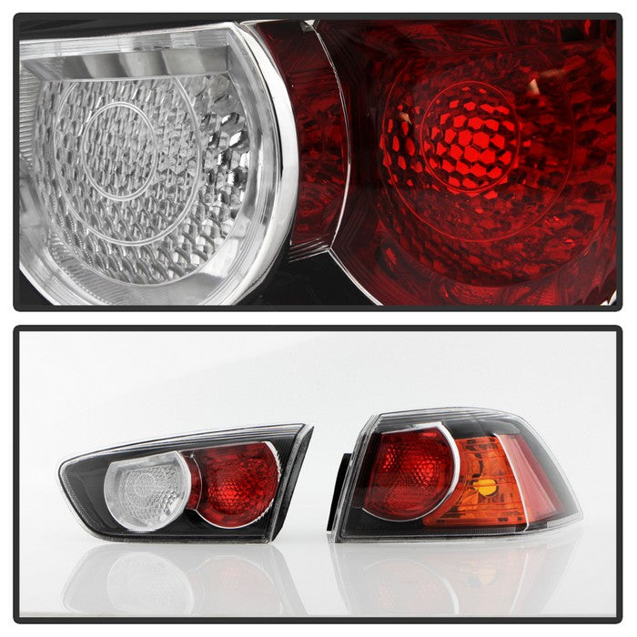 SPYDER xTune Mitsubishi Lancer 08-15 OE Style Tail Lights - Black ALT-JH-MLEVO08-OE-BK 9937323