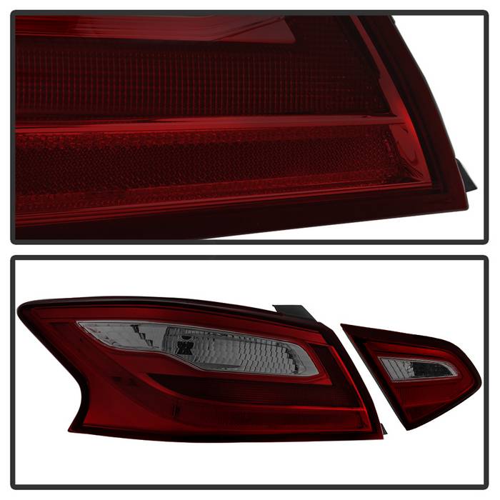 SPYDER xTune 16-18 Nissan Altima 4DR OEM Tail Light - Red Smoke (ALT-JH-NA16-4D-RSM) 9943041