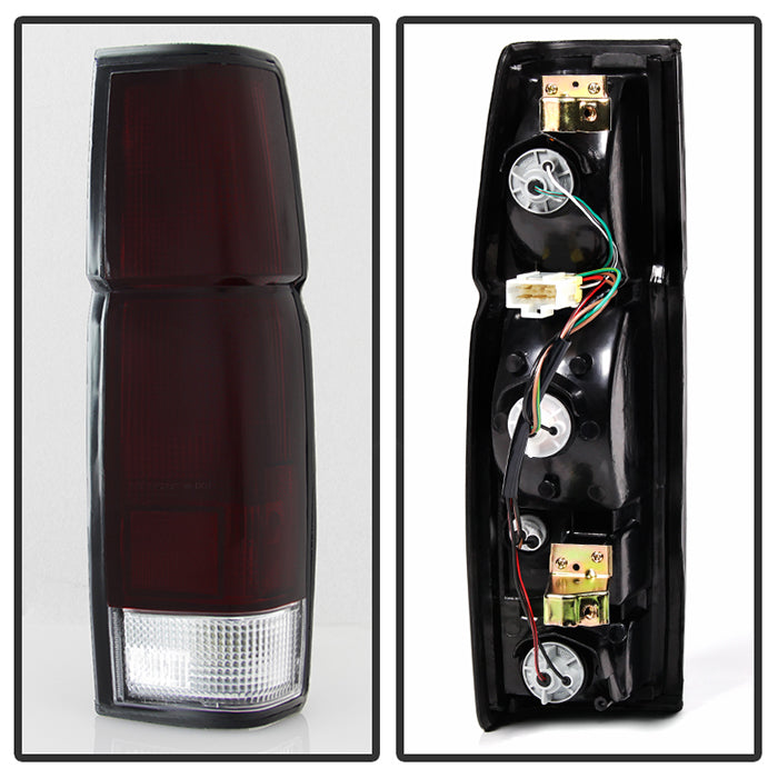 SPYDER 86-97 Nissan Hardbody Pickup OEM Tail Lights - Red Smoke 9047138