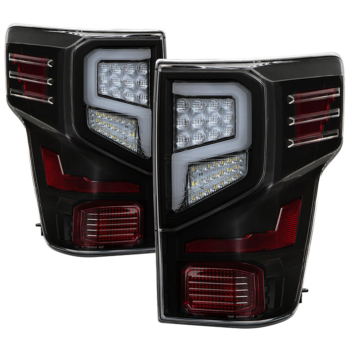 Xtune Nissan Titan 16-20 Light Bar LED Tail Light Black ALT-JH-NT16-LBLED-BK 9049255
