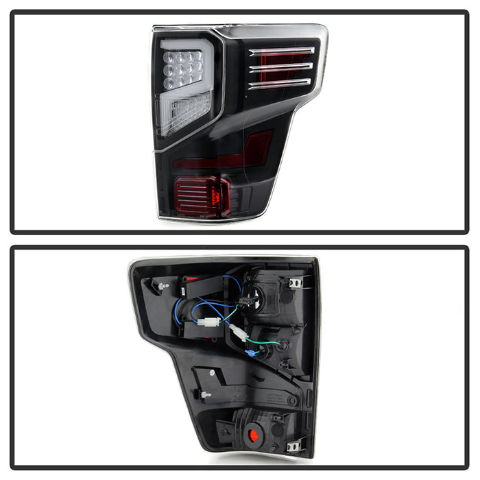Xtune Nissan Titan 16-20 Light Bar LED Tail Light Black ALT-JH-NT16-LBLED-BK 9049255