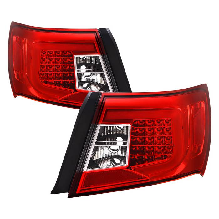 SPYDER xTune Subaru Impreza WRX 08-14 LED Tail Lights - Red/Clear ALT-JH-SIWRX08-LBLED-RC 9045417