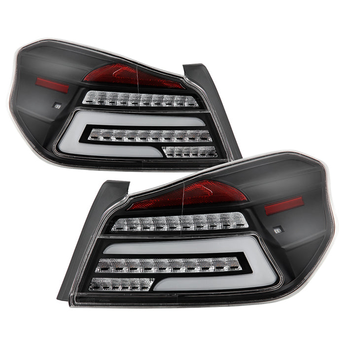 SPYDER 15-19 Subaru Impreza/WRX STi Light Bar LED Tail Lights - Black 9049095