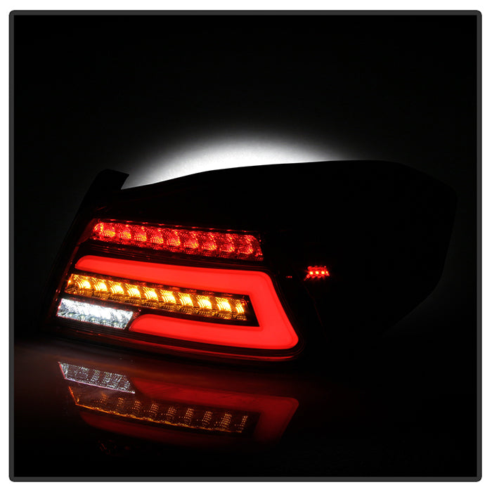 SPYDER 15-19 Subaru Impreza WRX/WRX STi Light Bar LED Tail Lights - Red Clear 9049101