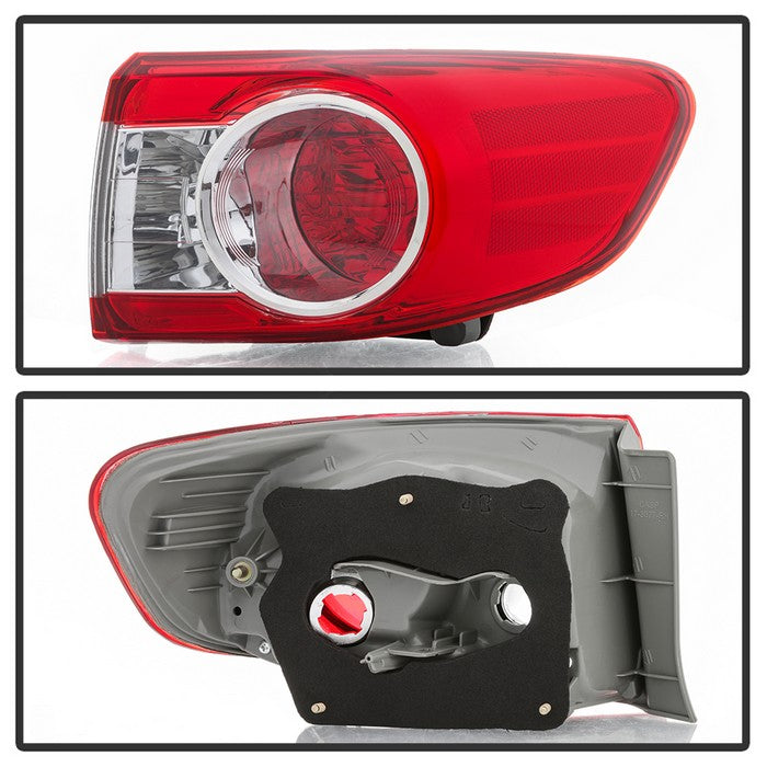 SPYDER xTune 11-13 Toyota Corolla Passenger Side Tail Light Outer - OEM Right 9938832