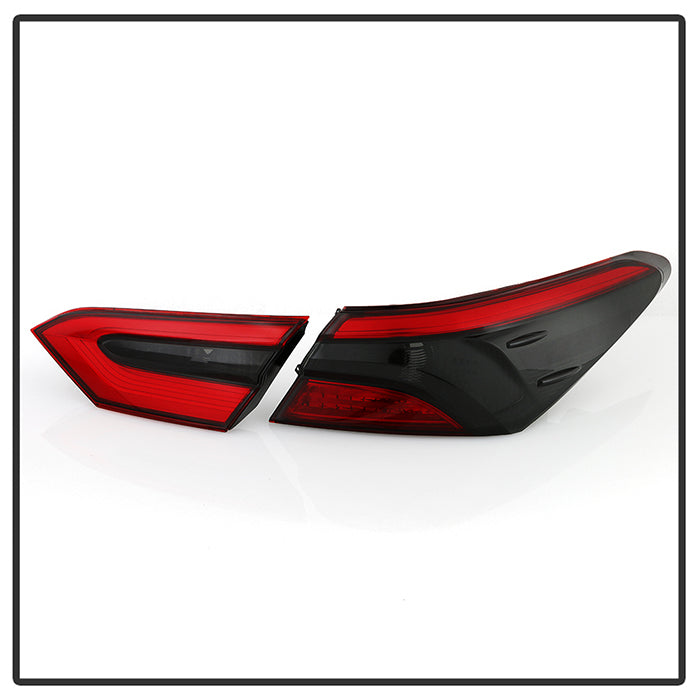 xTune 18-20 Toyota Camry OE Tail Lights - 4 Pieces - w/Signal and Reverse - Red Smoke 9944536