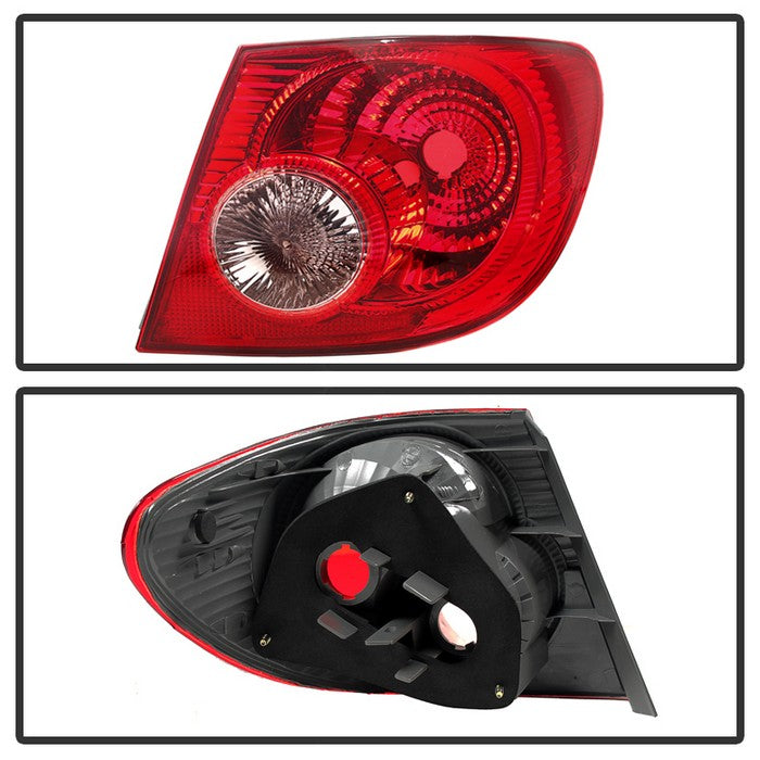 SPYDER Xtune Toyota Corolla 04-08 Passenger Side Outer Tail Lights OEM Right ALT-JH-TCO05-OE-OR 9032080