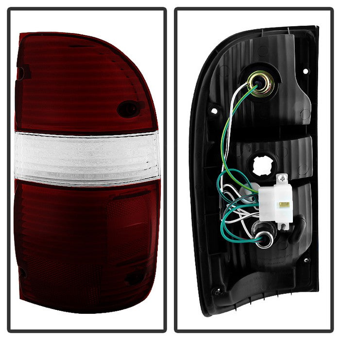SPYDER Xtune Toyota Tacoma 01-04 OEM Style Tail Lights Red Smoked ALT-JH-TTA01-OE-RSM 9034268