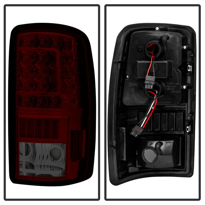 SPYDER Xtune GMC Yukon Denali Xl 01-06 Version 2 C Shape LED Tail Lights Red Smoke ALT-ON-CD00-G2-LED-RS 5081520