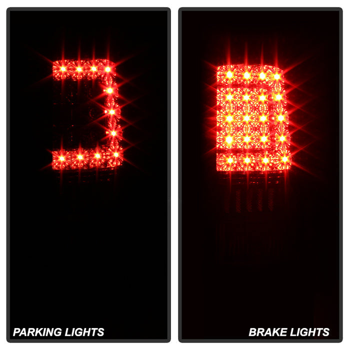 SPYDER Xtune GMC Yukon Denali Xl 01-06 Version 2 C Shape LED Tail Lights Red Smoke ALT-ON-CD00-G2-LED-RS 5081520