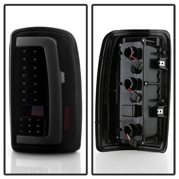 SPYDER xTune 00-06 Chevrolet Suburban C Shape Style LED Tail Lights - Black Smoke (ALT-ON-CD00-LBLED-BSM) 9050725