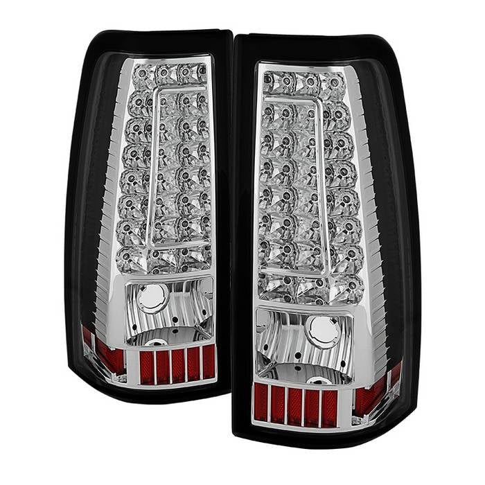 SPYDER Xtune Chevy Silverado 1500-2500-3500 03-06 C-Shape LED Tail Lights Chrome ALT-ON-CS03-G2-LED-C 5081278