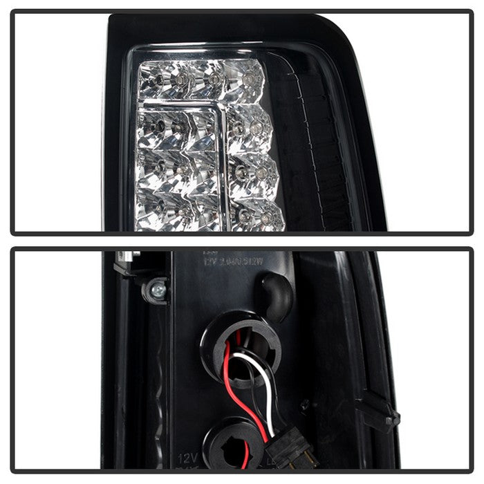 SPYDER Xtune Chevy Silverado 1500-2500-3500 03-06 C-Shape LED Tail Lights Chrome ALT-ON-CS03-G2-LED-C 5081278