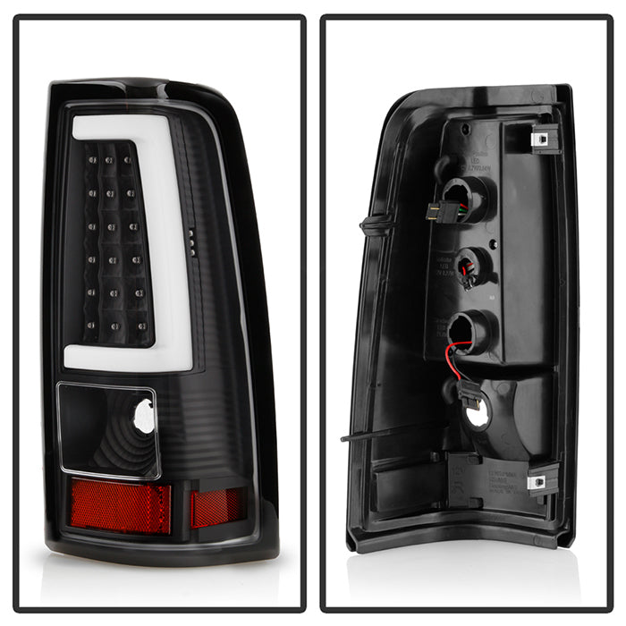SPYDER xTune 03-07 Chevrolet Silverado 1500/2500 Version 3 LED Tail Lights - Black (ALT-ON-CS03V3-LBLED-BK) 9048708