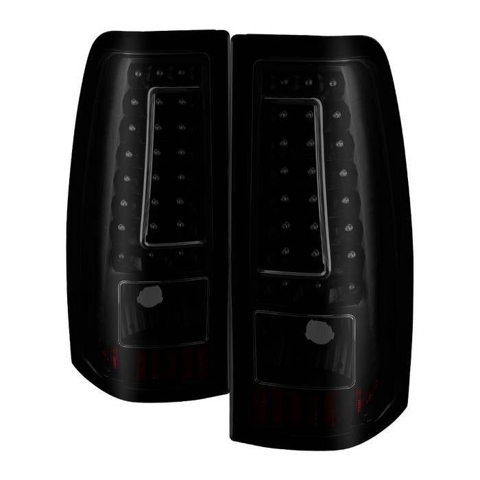 SPYDER xTune 99-02 Chevy Silverado 1500/2500/3500 V2 LED Tail Lights - Black Smoke (ALT-ON-CS99-G2-LED-BSM) 9038471