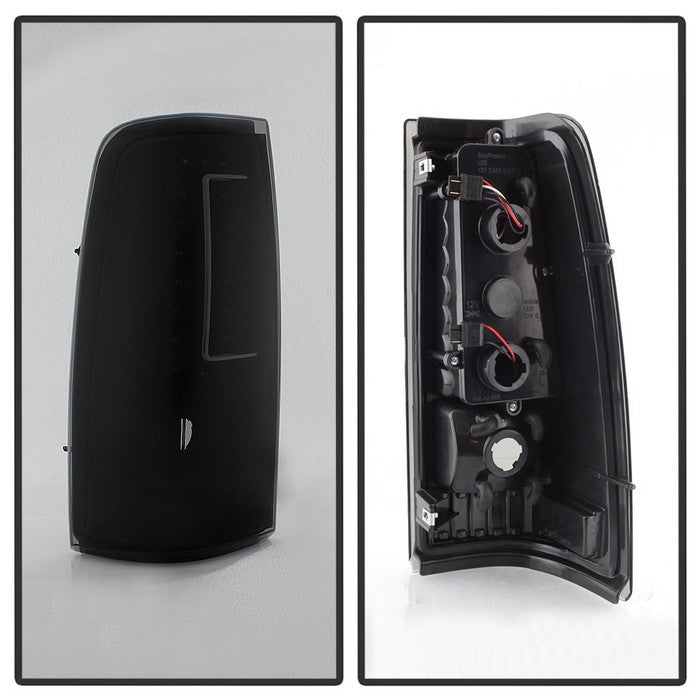 SPYDER xTune 99-02 Chevy Silverado 1500/2500/3500 V2 LED Tail Lights - Black Smoke (ALT-ON-CS99-G2-LED-BSM) 9038471