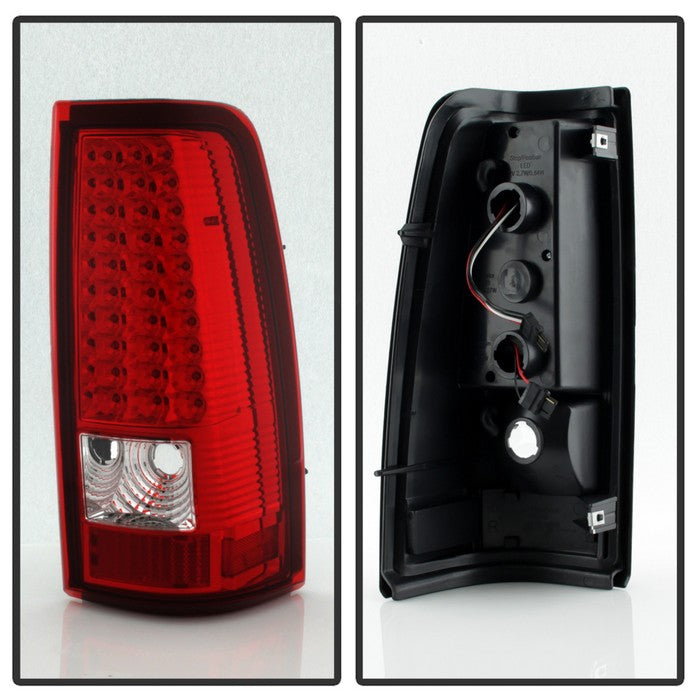 SPYDER Xtune Chevy Silverado 1500/2500/3500 99-02 LED Tail Lights Red Clear ALT-ON-CS99-LED-RC 5008831