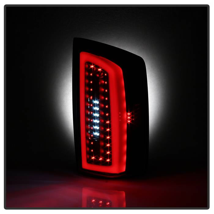 SPYDER xTune 07-08 Dodge Ram 1500 Light Bar LED Tail Lights - Blk Smoke ALT-ON-DRAM06-LBLED-BSM 9044007