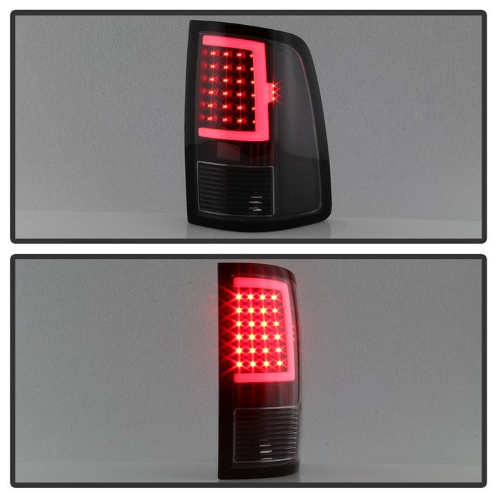 SPYDER xTune 13-18 Dodge Ram 1500 LED Tail Lights - Black (ALT-ON-DRAM13V2-LBLED-BK) 9041013