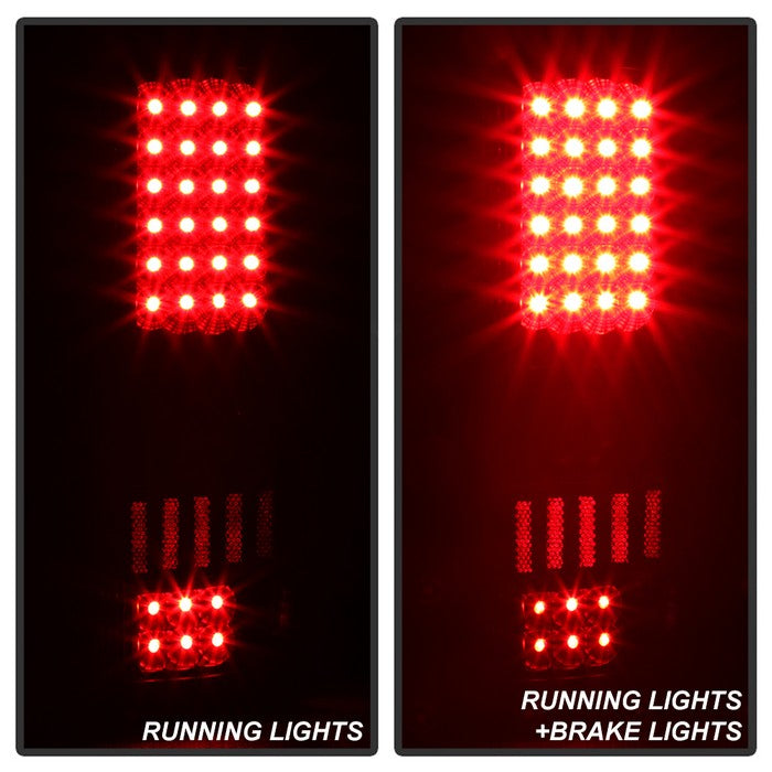 SPYDER Xtune Ford F150 Styleside 04-08 LED Tail Lights Black Smoke ALT-ON-FF15004-LED-BSM 5081162
