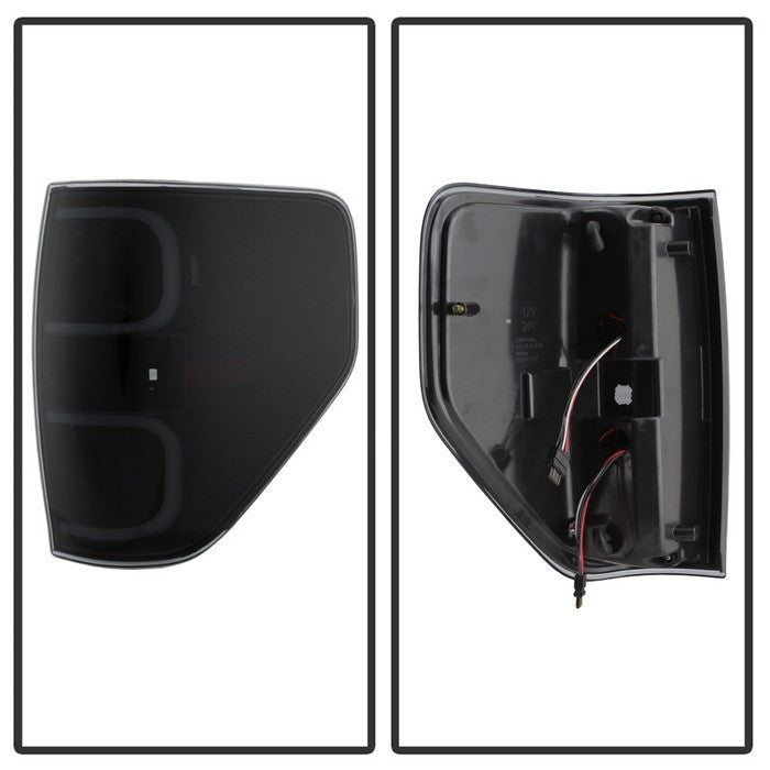 SPYDER xTune Ford F150 09-14 LED Tail Lights - Black ALT-ON-FF15009-LBLED-BSM 9038495