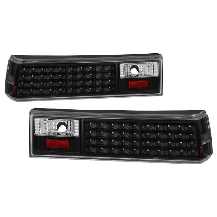 SPYDER Xtune Ford MUStang 87-93 LED Tail Lights Black ALT-ON-FM87-LED-BK 5012975