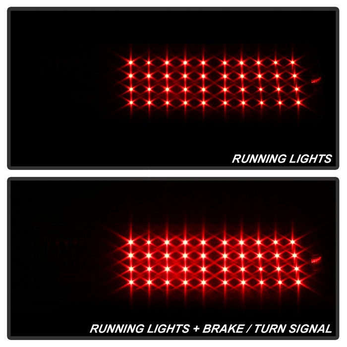 SPYDER Xtune Ford MUStang 87-93 LED Tail Lights Black ALT-ON-FM87-LED-BK 5012975