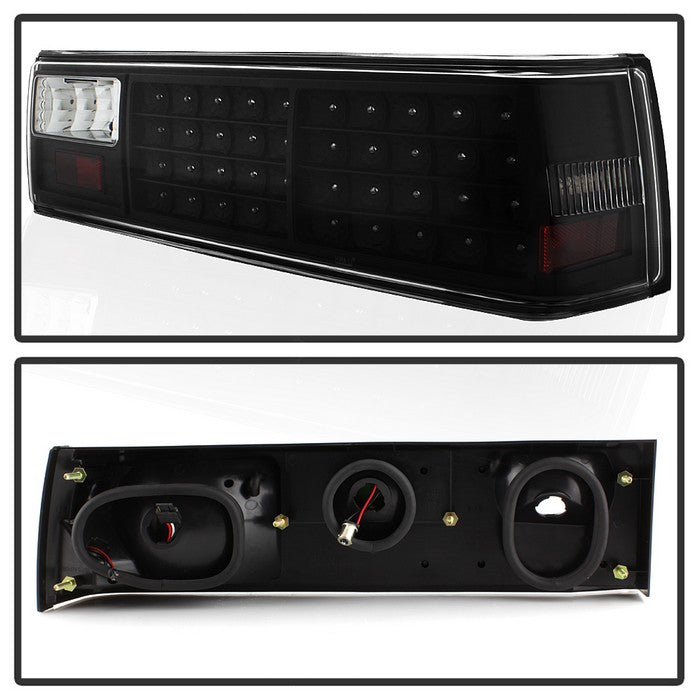SPYDER Xtune Ford MUStang 87-93 LED Tail Lights Black ALT-ON-FM87-LED-BK 5012975